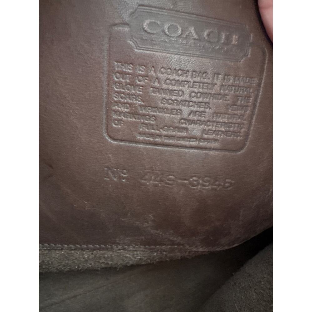 Vintage 1980s Coach Embassy Laptop Briefcase in Tabac Made in USA - Picture 10 of 10